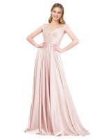 Shop A-Line Off the Shoulder Sweetheart Luxe Satin Prom Dresses Sydney