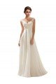 Sydney V-Neck Lace Wedding Dress On Chiffon