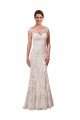 Sydney Illusion Bateau Neckline Fit and Flare Lace Wedding Dress