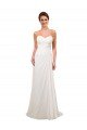 Sydney Sweetheart Neckline Chiffon Wedding Dress with Criss-Cross Ruched Bodice