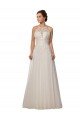 Sydney Illusion Halter Lace Boho Wedding Dress with Plunging Sweetheart Bodice