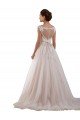 Sydney Illusion Sweetheart Neck Ball Gown Tulle Wedding Dress with Lace Bodice