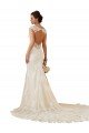 Sydney Modern Chapel Train Sweetheart Mermaid Lace Wedding Dress with Keyhole Back