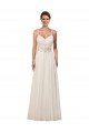 Sydney Sweetheart A-Line Chiffon Wedding Dress with Beaded Shoulder Straps