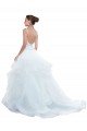 Sydney Spaghetti Straps Ball Gown Beach Wedding Dress with Lace Bodice
