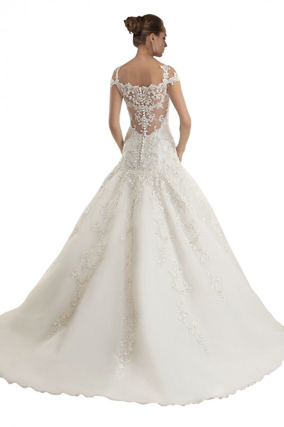 Sydney Off the Shoulder Mermaid Lace Tulle Wedding Dress