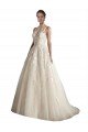 Sydney Illusion Neck A-Line Tulle Wedding Dress
