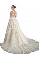 Sydney Illusion Neck A-Line Tulle Wedding Dress