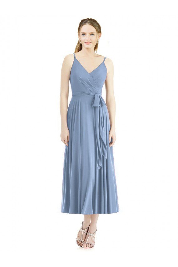 Sydney Short Tea Length Chiffon Bridesmaid Dress