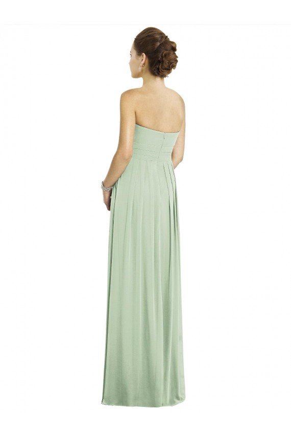 Sydney Full Length Strapless Chiffon Bridesmaid Dress with Sweetheart Neckline