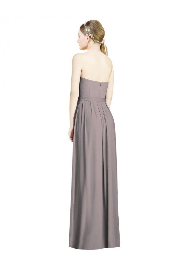 Sydney Sweetheart Neckline Long Full Length Chiffon Bridesmaid Dress