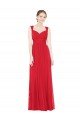 Sydney Full-Length Long Chiffon Bridesmaid Dress with Side Front Slit