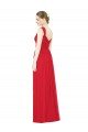 Sydney Full-Length Long Chiffon Bridesmaid Dress with Side Front Slit