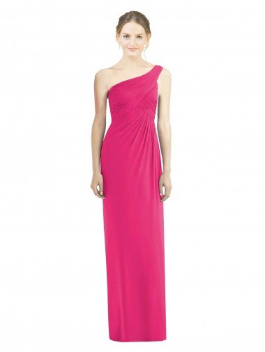 Sydney One Shoulder Long Chiffon Bridesmaid Dress