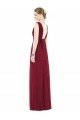 Sydney Low Square Back Sleeveless Shirred Skirt Bridesmaid Dress