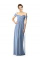Sydney Off the Shoulder Chiffon Bridesmaid Dress with Draped Bodice