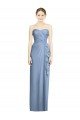 Sydney Strapless Full-Length Chiffon Bridesmaid Dress with Front Slit