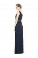 Sydney Full-Length V-Neck Lux Chiffon Bridesmaid Dress with V-Back