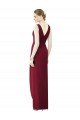 Sydney Draped Sleeveless Long Chiffon V-Neck Bridesmaid Dress