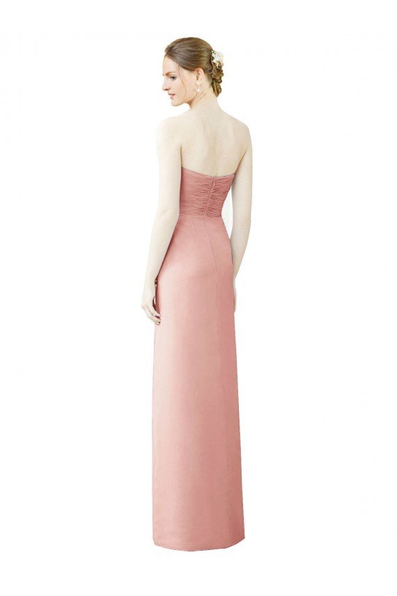 Sydney Strapless Sweetheart Long Chiffon Wrap Bridesmaid Dress