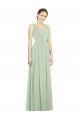 Sydney Natural Waist V-Neck Draped Chiffon Bridesmaid Dress