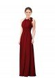Sydney Luxe Chiffon Bridesmaid Dress with Open Slit In the Back