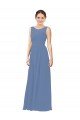 Sydney Luxe Chiffon Bridesmaid Dress with Illusion and Sweetheart Neckline