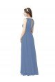 Sydney Luxe Chiffon Bridesmaid Dress with Illusion and Sweetheart Neckline