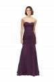 Sydney Full Length Chiffon Bridesmaid Dress with Sweetheart Neckline and Ruffles