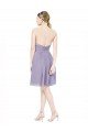 Sydney Short Sweetheart Knee Length Chiffon Cocktail Bridesmaid Dress with Open Back