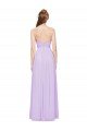 Sydney Strapless Mermaid Chiffon Bridesmaid Dress WITH High Side Slit and Ruffles