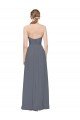 Sydney Twisted Waist Pleats Sweetheart Long Chiffon Bridesmaid Dress