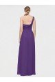 Sydney One Shoulder High Low Chiffon Bridesmaid Dress with Wrap Waist