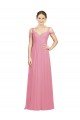 Sydney Sweetheart Long Chiffon Bridesmaid Dress with Off the Shoulder Straps