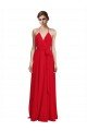 Sydney V-Neck Spaghetti Halter Strap Chiffon Bridesmaid Dress
