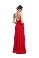 Sydney V-Neck Spaghetti Halter Strap Chiffon Bridesmaid Dress