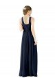 Sydney High V-Neck Floor Length Chiffon Bridesmaid Dress