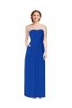Sydney Strapless Sweetheart Keyhole Back Long Chiffon Bridesmaid Dress