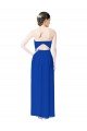 Sydney Strapless Sweetheart Keyhole Back Long Chiffon Bridesmaid Dress