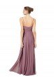 Sydney V-Neck Spaghetti Strap Open Back Long Chiffon Bridesmaid Dress