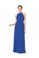 Sydney Long Chiffon High-Neck Sleeveless Bridesmaid Dress