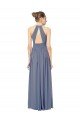 Sydney Long Chiffon High-Neck Sleeveless Bridesmaid Dress