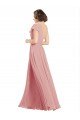 Sydney Chiffon Bridesmaids Dress with One Shoulder Flounced Sleeve