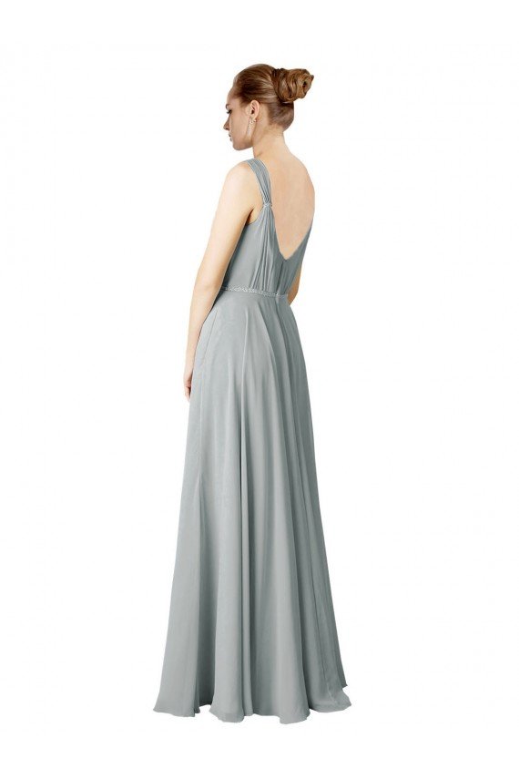 Sydney Figure Flattering Chiffon Bridesmaid Dress with Beaded Detail