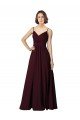 Sydney V-Neck Chiffon Bridesmaid Dress with Twist Front Bodice