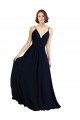 Sydney Simple Chiffon Bridesmaid Dress with Deep V-Neckline