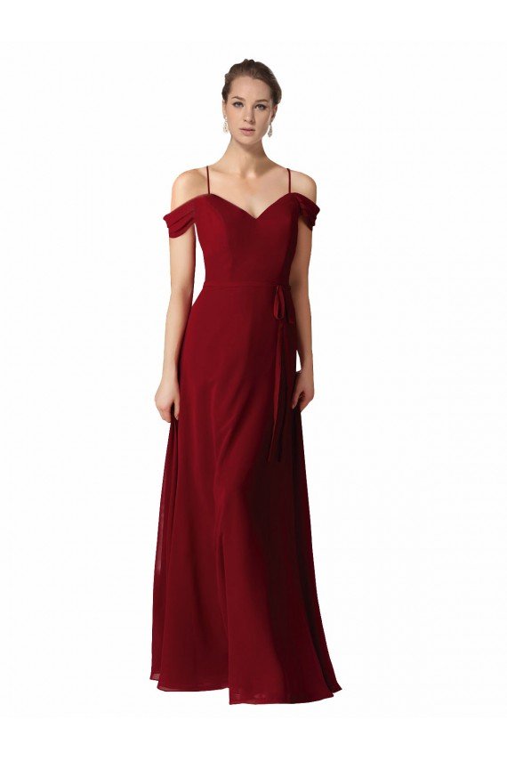 Sydney Chiffon with Beaded Embroidery Bridesmaid Dress