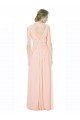 Sydney Full Length Chiffon Bridesmaid Dress with V-Front and Back