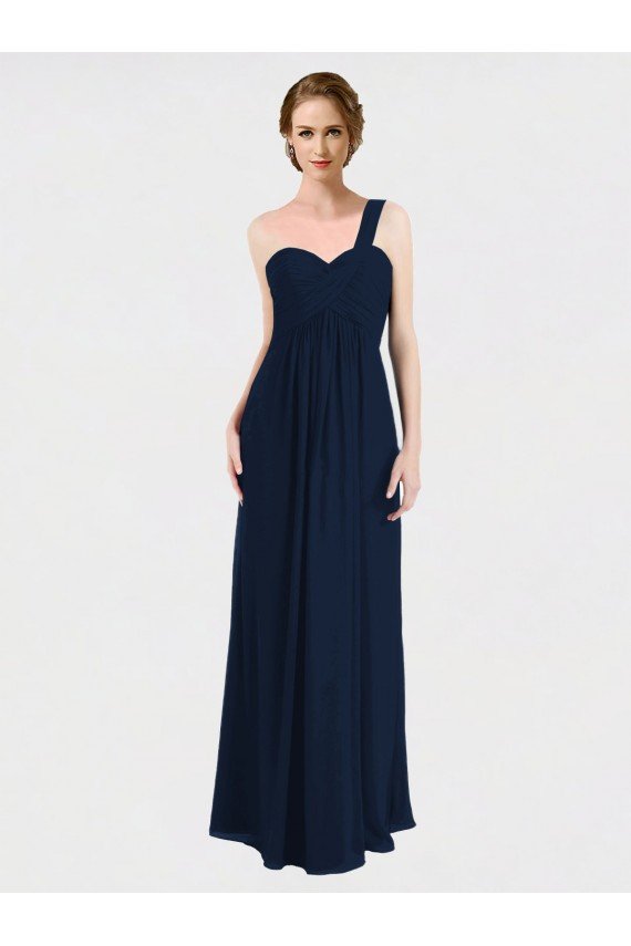 Sydney Full Length Long Chiffon Bridesmaid Gown with Sweetheart Neckline