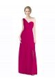 Sydney Full Length Chiffon Bridesmaid Dress with One Wide Shoulder Strap